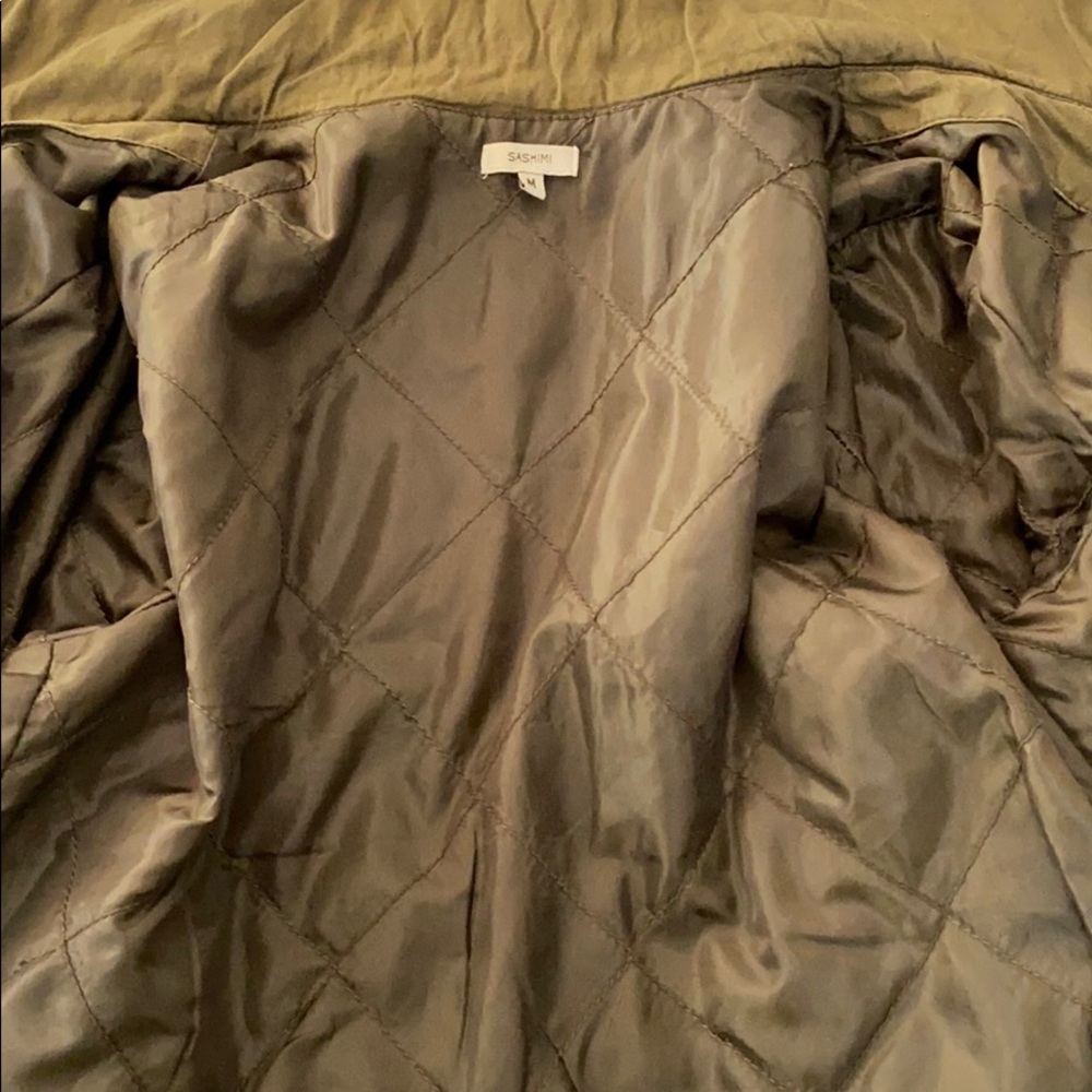 Olive Utility Army Jacket - Perfect Fall Jacket - Picture 4 of 7